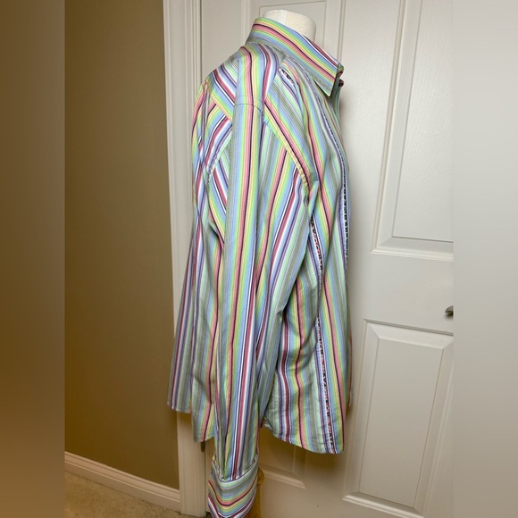 Robert Graham Multicolor Striped Men's Shirt-Like new-Size XL - Picture 6 of 10